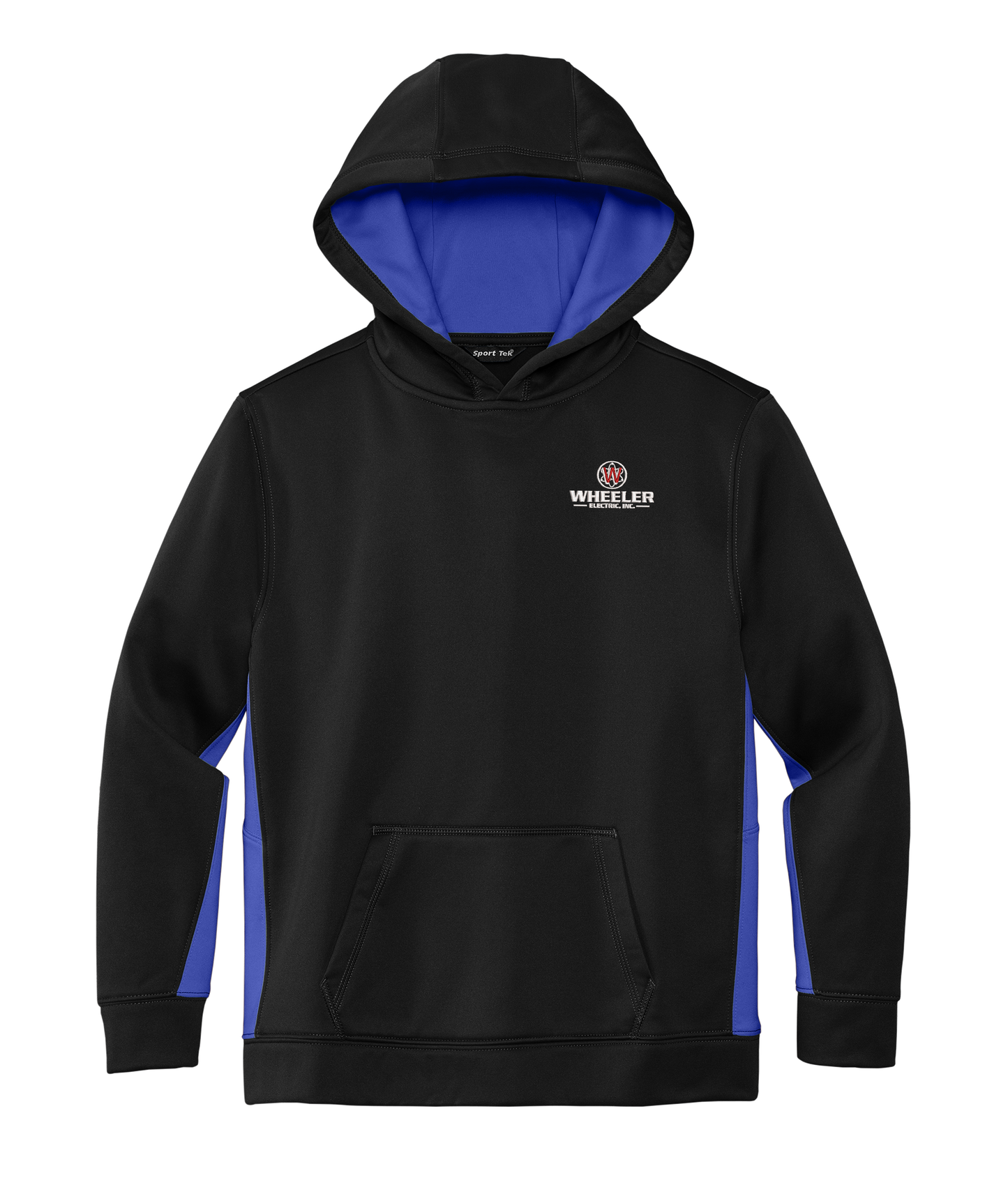 Sport-Tek Youth Sport-Wick Fleece Colorblock Hooded Pullover