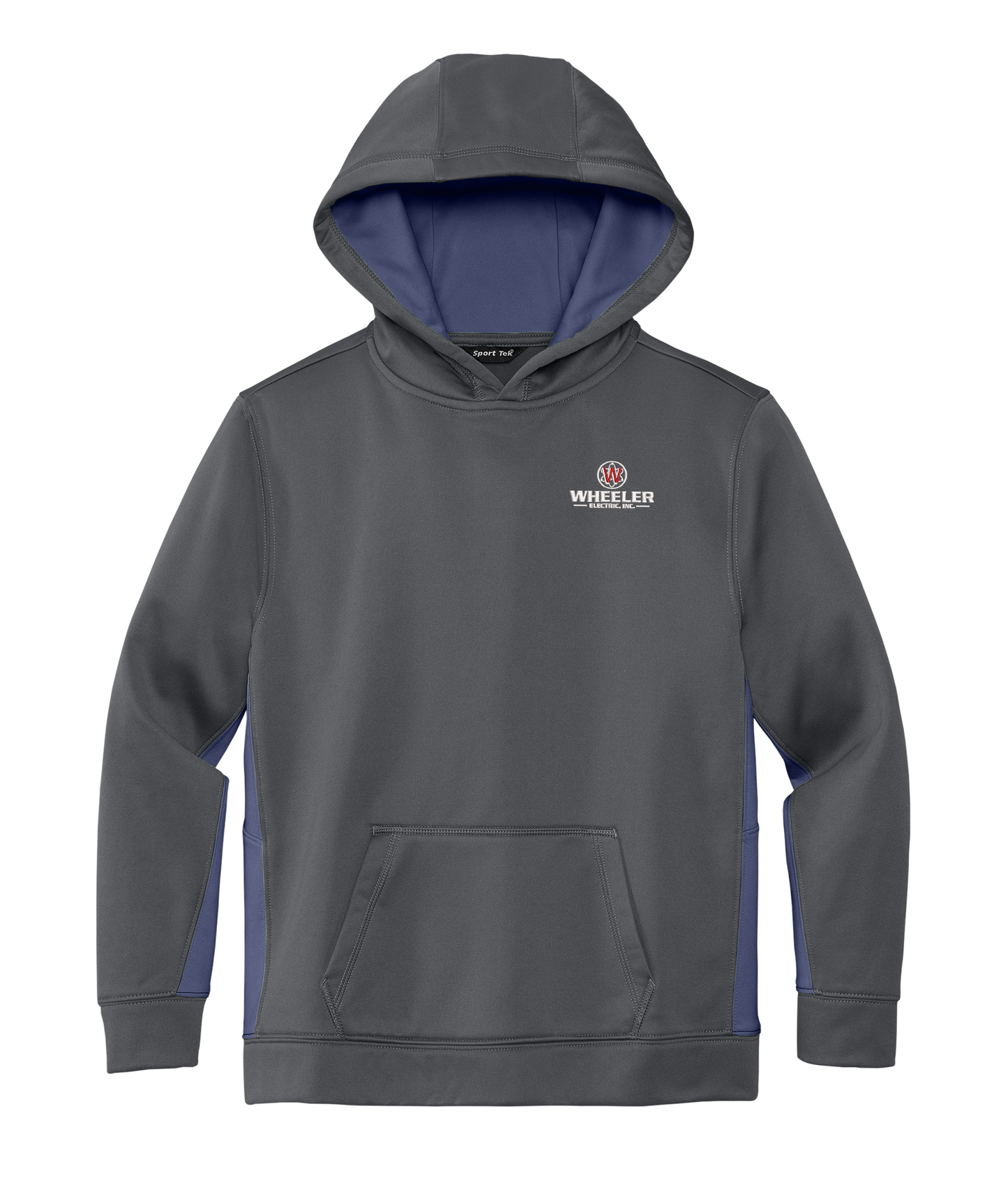 Sport-Tek Youth Sport-Wick Fleece Colorblock Hooded Pullover
